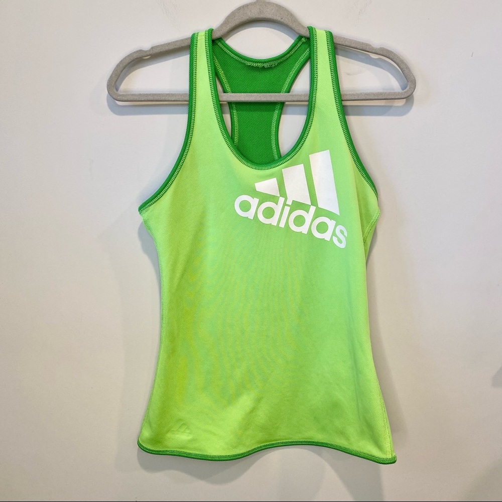 Adidas Green Reversible Racerback Tank Top - Picture 1 of 7
